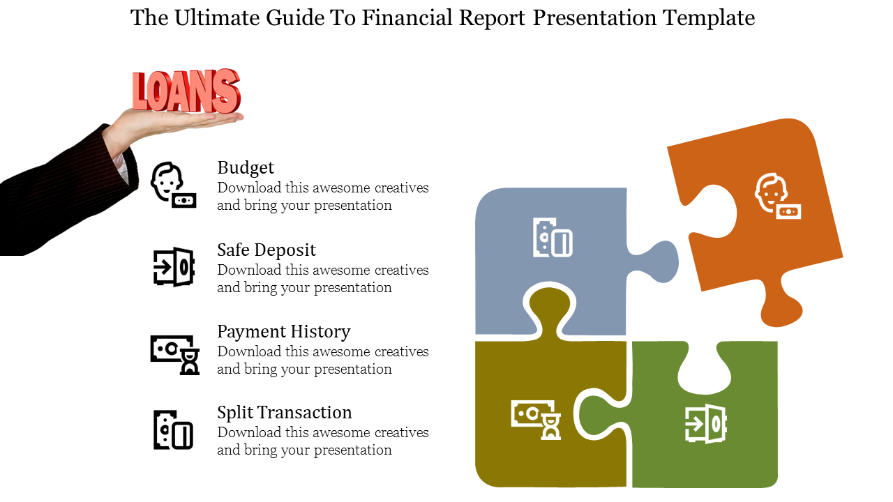Free - Ultimate Guide Financial Report Presentation Template
